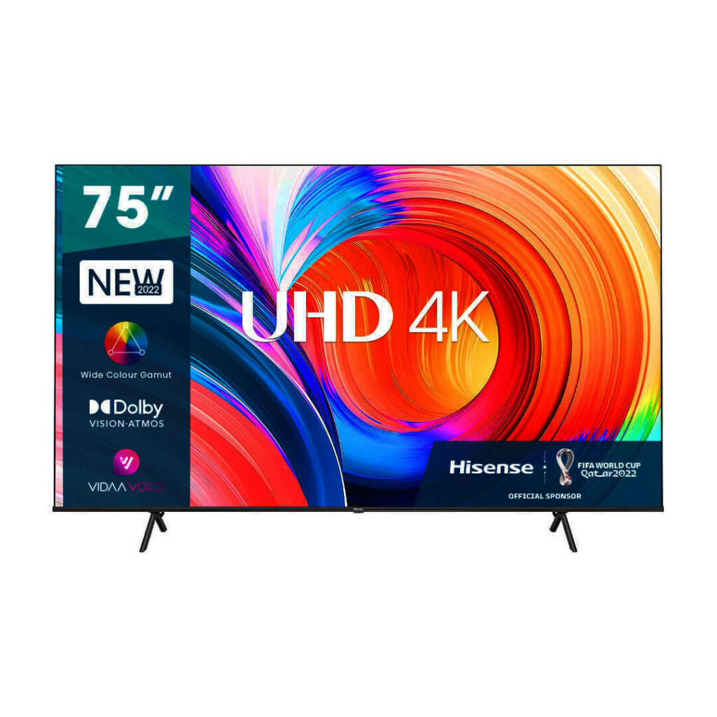 Hisense 75 Inch A7H Series UHD 4K Smart TV – E10Device