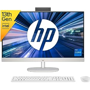 HP Pavilion 27-ca2024nh AiO Desktop PC Bundle 13th Gen Intel®️ Core™️ i7-13700T