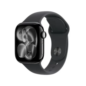 Apple Watch Series 11 46MM Jet Black Aluminum Case with Black Sport Band